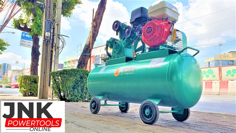 Sunwa ปั๊มลม 5HP TwoStage เครื่องยนต์เบนซิน