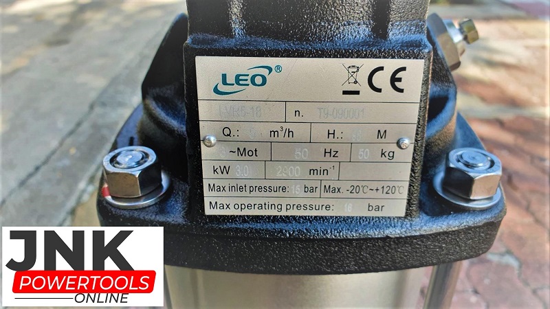 ปั๊มแรงดันสูงหลายใบพัดแบบแนวตั้ง LVR5-18 LEO PUMP 380V เพจปั๊ม